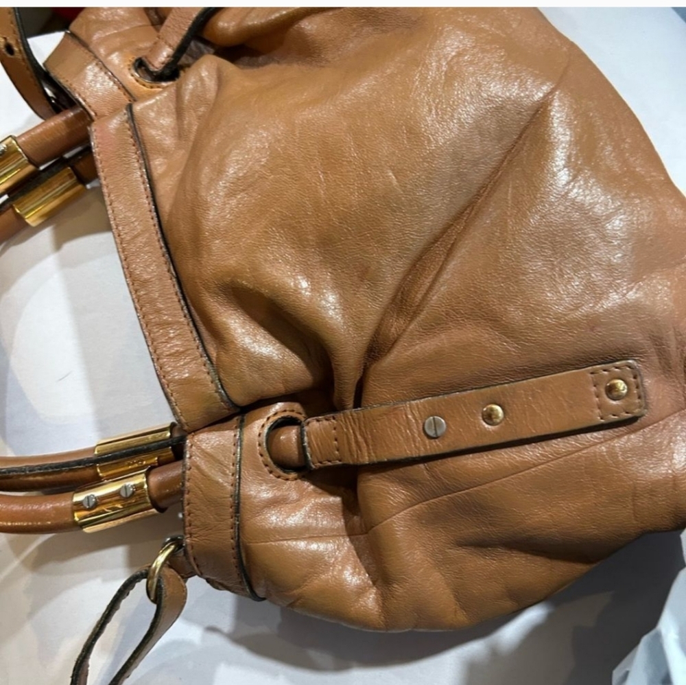 Chloe Victoria 2 way Handbag satchel Brown - Picture 5 of 8